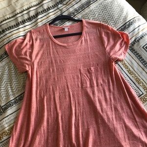 LuLaRoe Carly Dress Coral XL